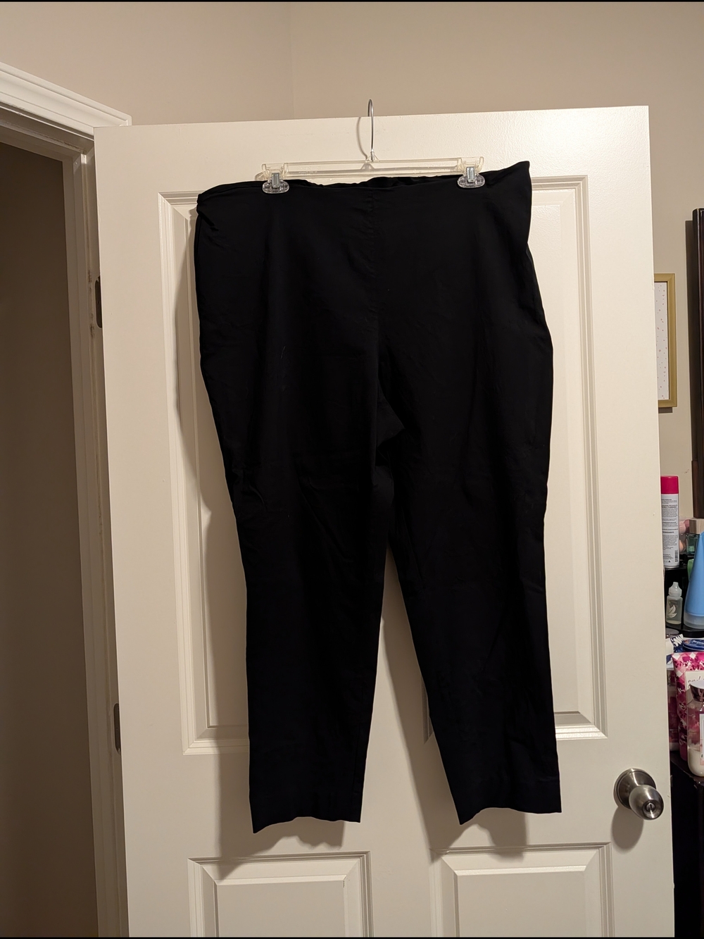 Lane Bryant Black Straight-Leg Trousers